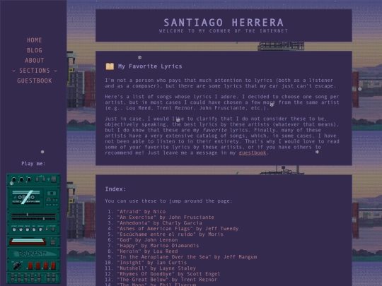 lyrics screenshot