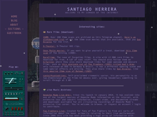 sites screenshot