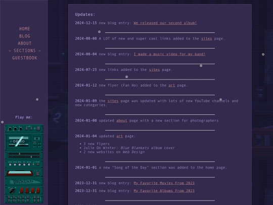 updates screenshot