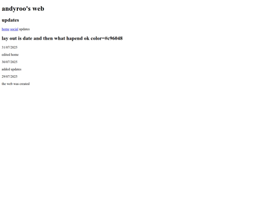 updates screenshot