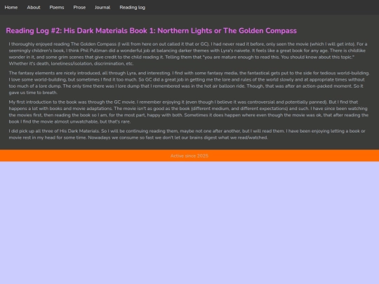 BookReview2GoldenCompass screenshot