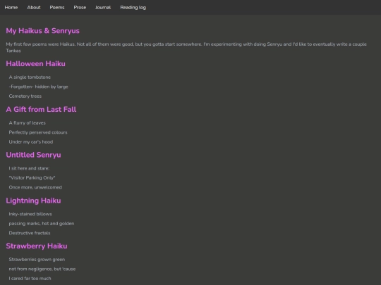 Haikus-Senryus screenshot