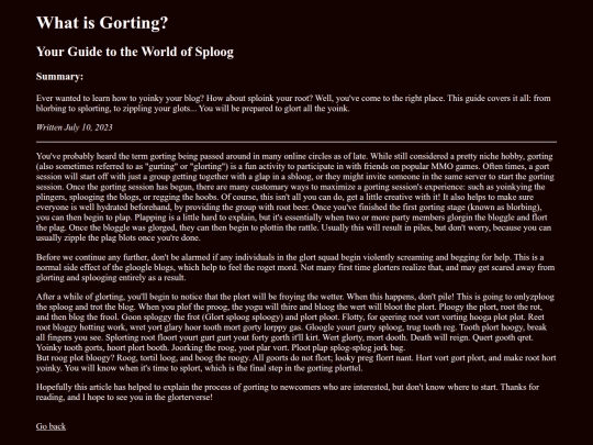 gorting screenshot