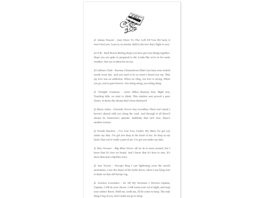 playlist screenshot