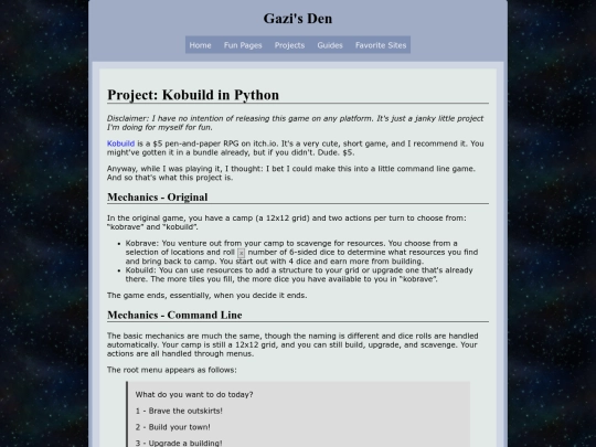 projects/kobuild screenshot