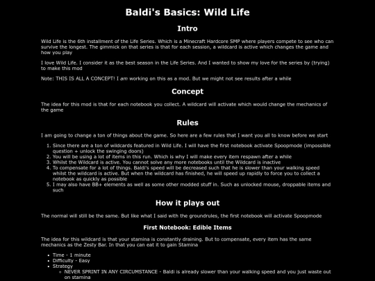 Baldi/Wild-Life screenshot