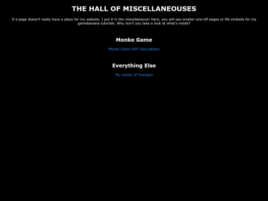 Miscellaneous screenshot