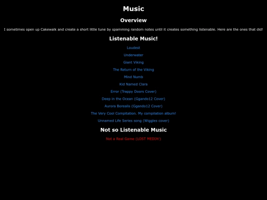 Music screenshot