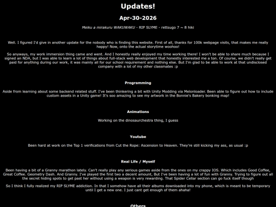 Updates/04-30-2026 (Ggando gets a job! (Part II) (The Album) (not really)) screenshot