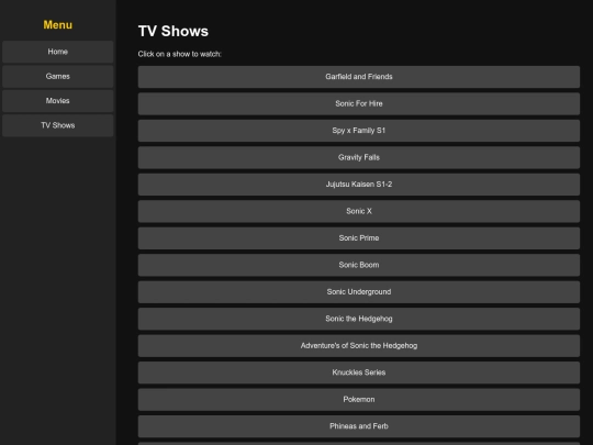 Tvshows screenshot