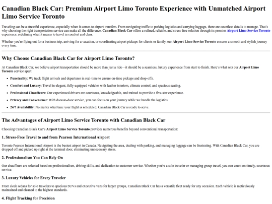 airport-limo-toronto screenshot