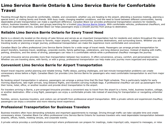 limo-service-barrie screenshot