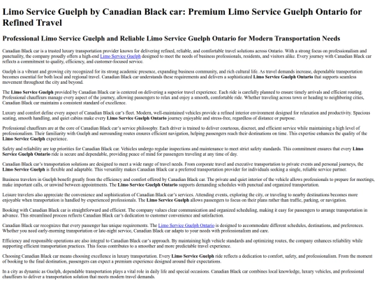 limo-service-guelph screenshot