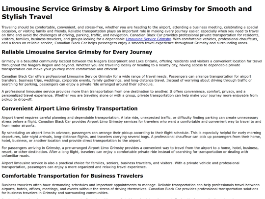 limousine-service-grimsby screenshot