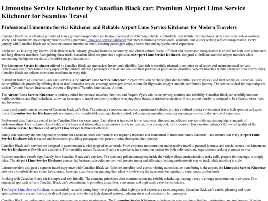 limousine-service-kitchener screenshot