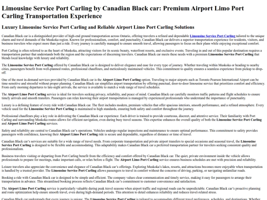 limousine-service-port-carling screenshot