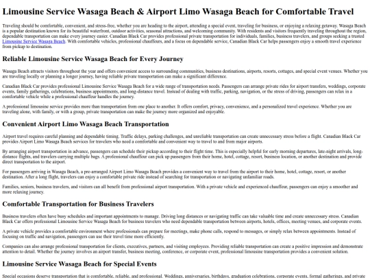 limousine-service-wasaga-beach screenshot