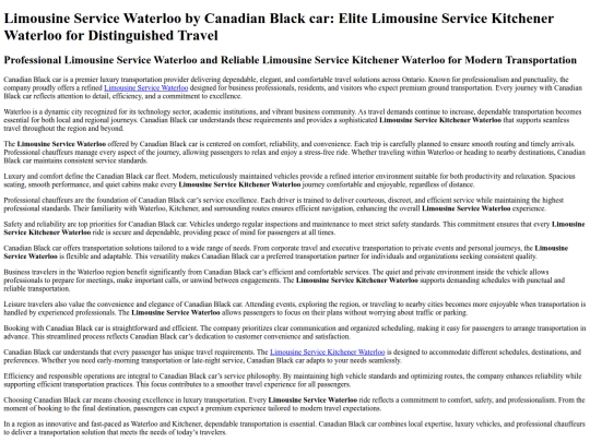 limousine-service-waterloo screenshot
