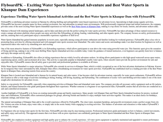 water-sports-islamabad screenshot