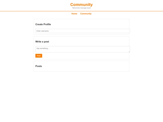 community screenshot