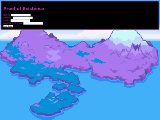 Guestbook screenshot