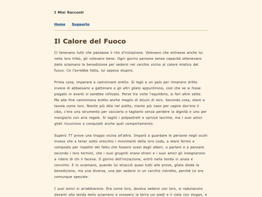Racconti/CALORE_FUOCO screenshot