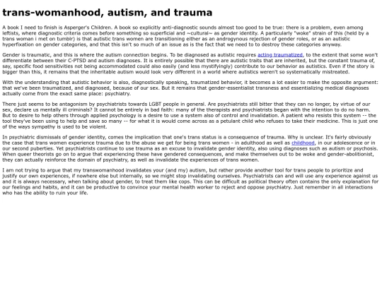 transautism screenshot