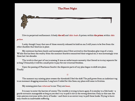 fics/scarlet-hollow/first-night screenshot