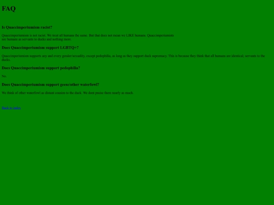 faq screenshot