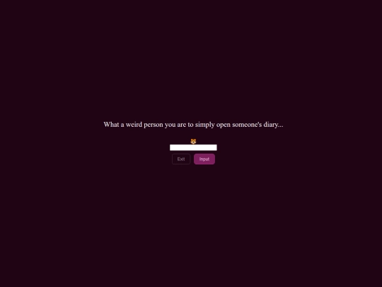 diary/diary-questionare screenshot