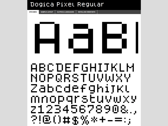 webfontkit-20250924-104951/dogicapixel-demo screenshot