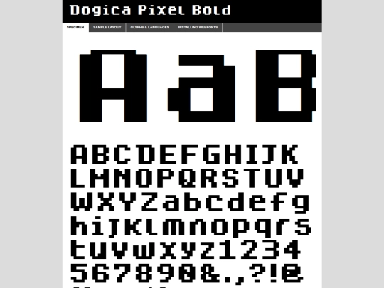 webfontkit-20250924-104951/dogicapixelbold-demo screenshot