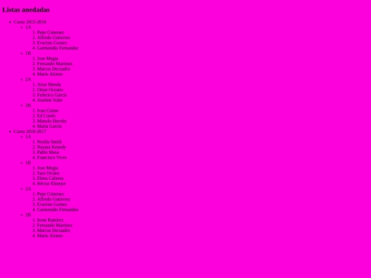 listaanidada screenshot