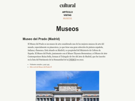 museos screenshot