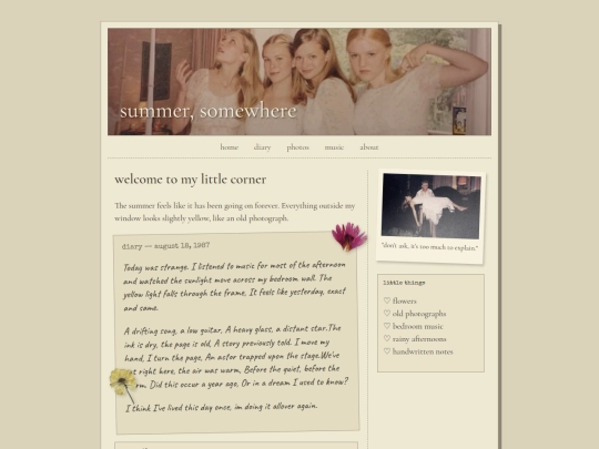 diary screenshot