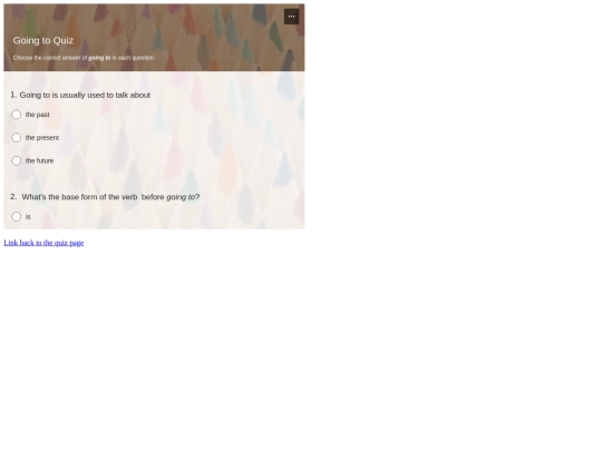 Goingtoquiz screenshot
