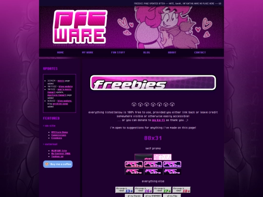 freebies screenshot