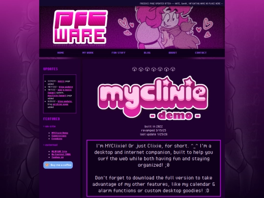 myclixie-demo screenshot