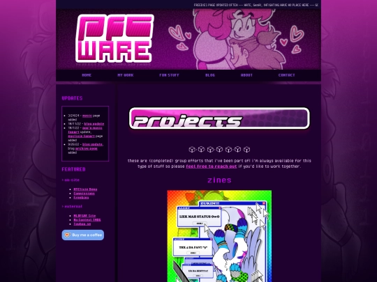 projects screenshot