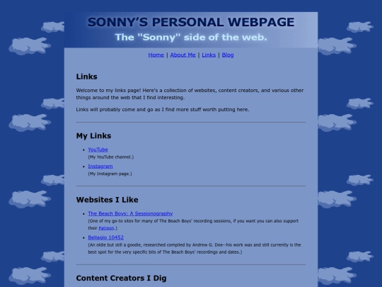 links screenshot