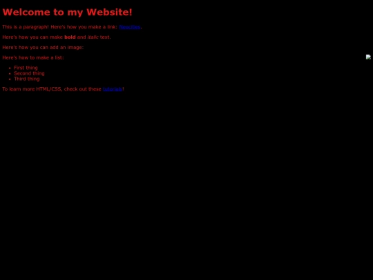 Information screenshot