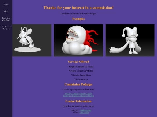 CommissionPage screenshot