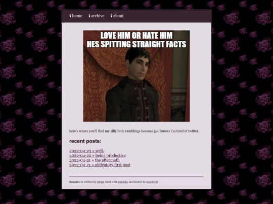 blog screenshot