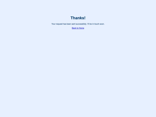 thankyou screenshot