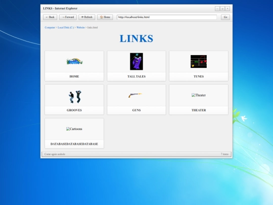 links screenshot
