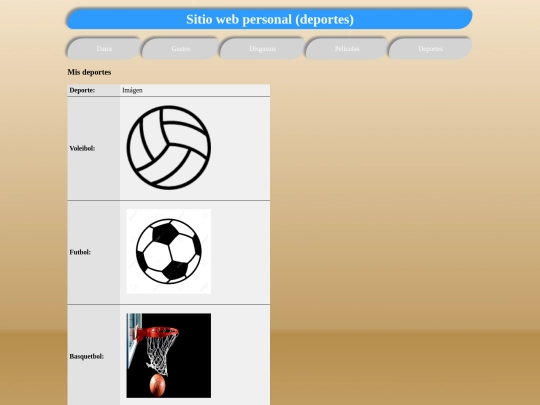Actividades/Actividad2/deportes screenshot