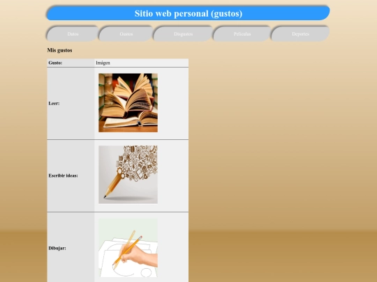 Actividades/Actividad2/gustos screenshot