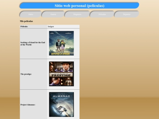 Actividades/Actividad2/peliculas screenshot