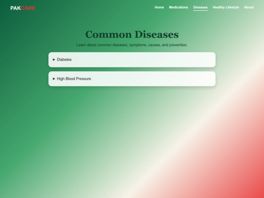 diseases screenshot