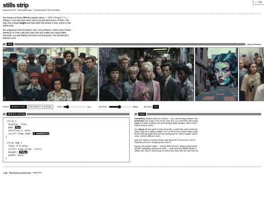 lab/stills-strip screenshot